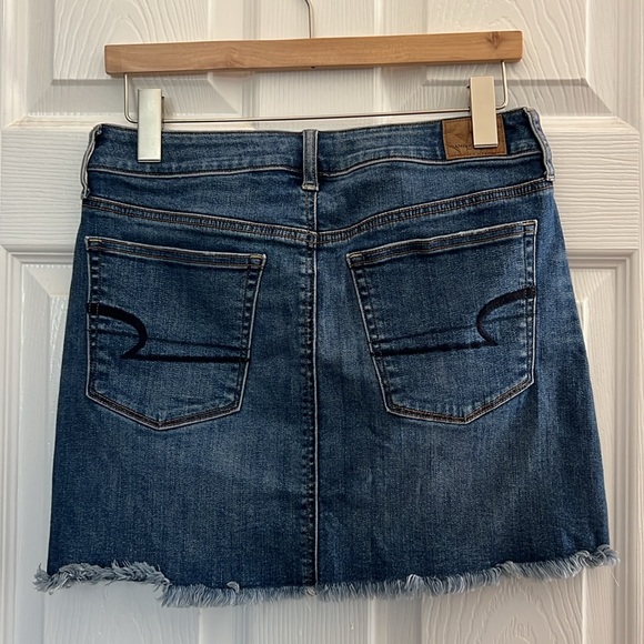 AMERICAN EAGLE Distressed Denim Mini Skirt - Picture 3 of 7